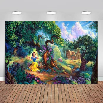 Princess Girl Birthday Party Photo Backdrop Printed Forest Trees River Cottage Castle Baby Kids Fairytale Photography Background 
Princess Girl Birthday Party Photo Backdrop Printed Forest Trees River Cottage Castle Baby Kids Fairytale Photography Background
