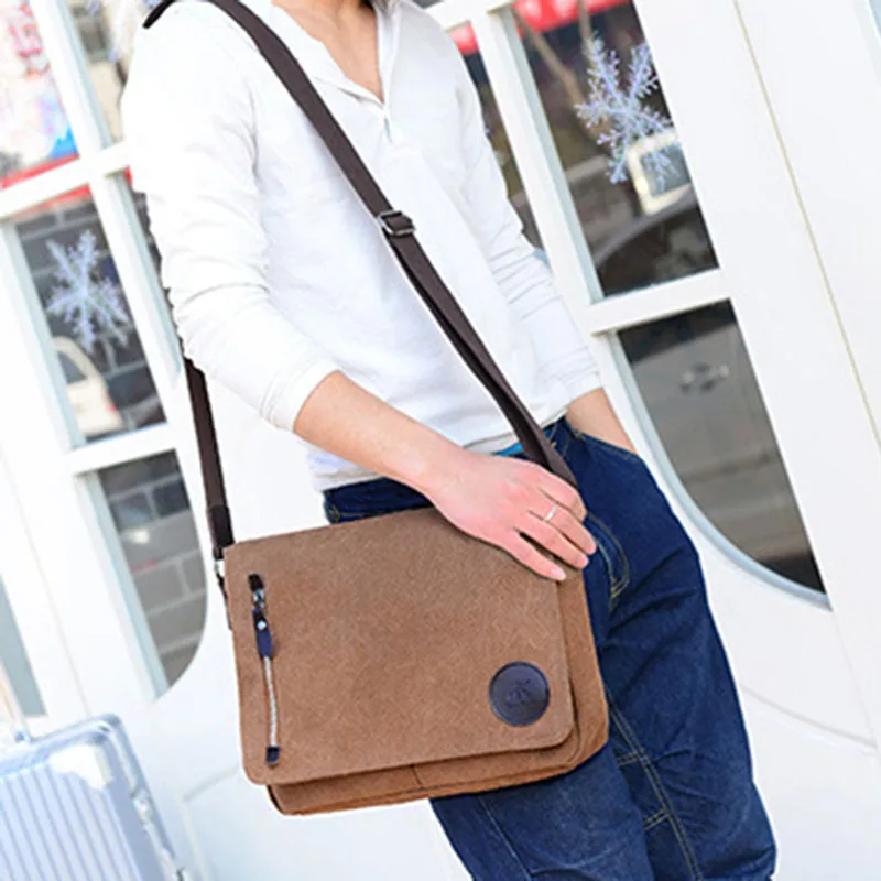 2019 Men Vintage Canvas Simple Solid Color Multi-Pocket Shoulder Messenger Bag Large Square Package WML99
2019 Men Vintage Canvas Simple Solid Color Multi-Pocket Shoulder Messenger Bag Large Square Package WML99