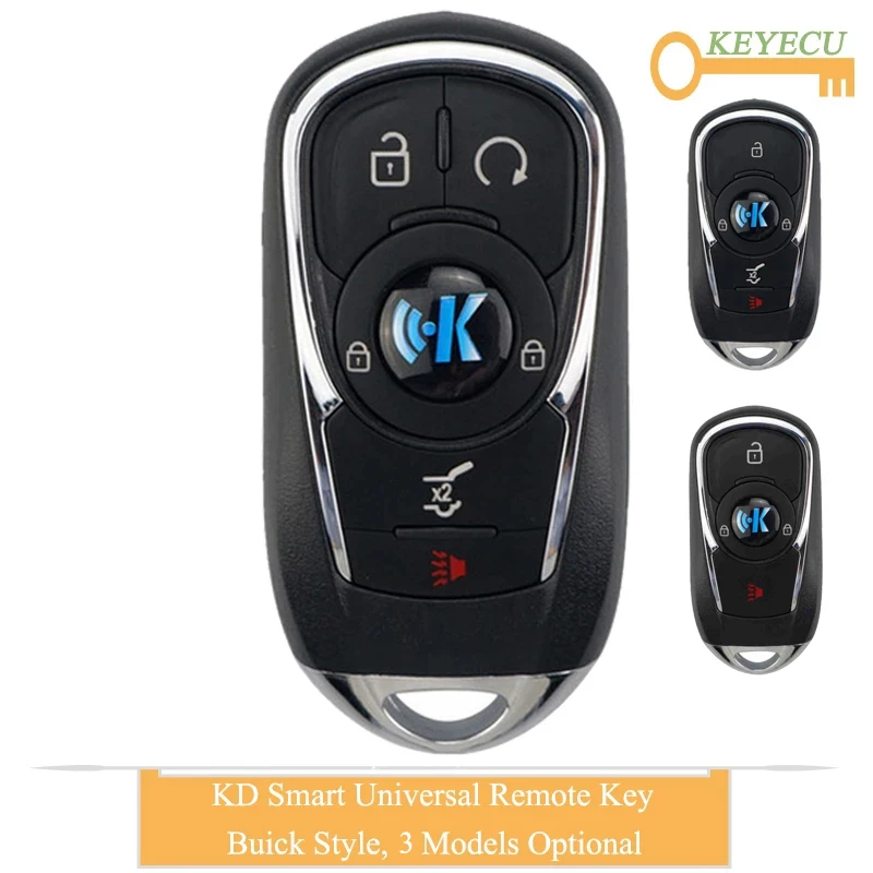 KEYECU KEYDIY ZB22-3 ZB22-4 ZB22-5 для Buick Style Smart Universal KD Remote Автомобильный ключ-3/ 4/ 5 кнопок-для Φ