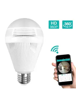 960P/1080P Wireless Wifi Camera 360 Degree Panoramic Monitoring LED Bulb Monitor Motion Detection Home Security Webcam
960P/1080P Wireless Wifi Camera 360 Degree Panoramic Monitoring LED Bulb Monitor Motion Detection Home Security Webcam