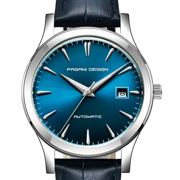 40 mm Pagani design blue dial automatic movement men's fashion casual Leather strap mechanical watch
40 mm Pagani design blue dial automatic movement men's fashion casual Leather strap mechanical watch