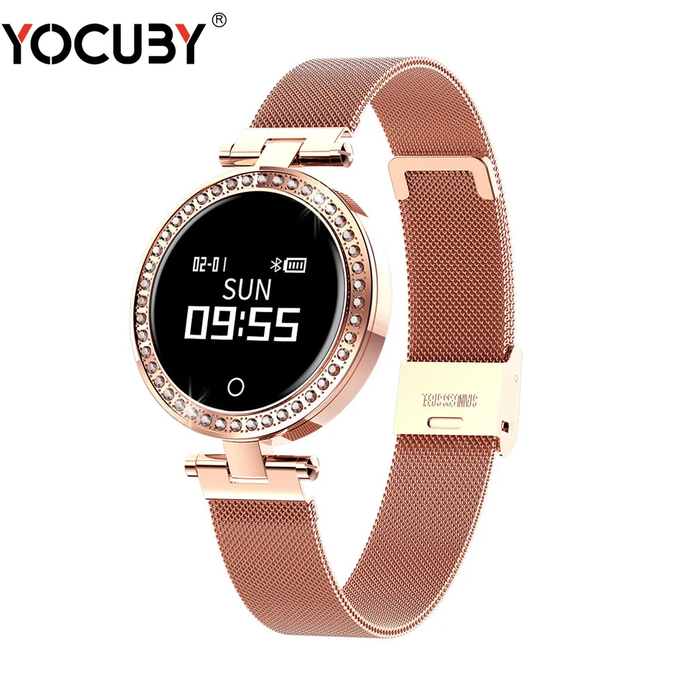 

Smart Watch Round Women IP68 Heart Rate Blood Pressure Monitor Message Call Reminder Pedometer Calorie Smartwatch X10 dropship