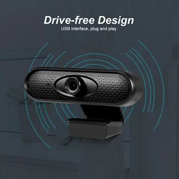 USB 2.0 Webcam 1080P Desktop Computer Laptop Video Chatting Webcam Driver-free with Built-in Mic
USB 2.0 Webcam 1080P Desktop Computer Laptop Video Chatting Webcam Driver-free with Built-in Mic