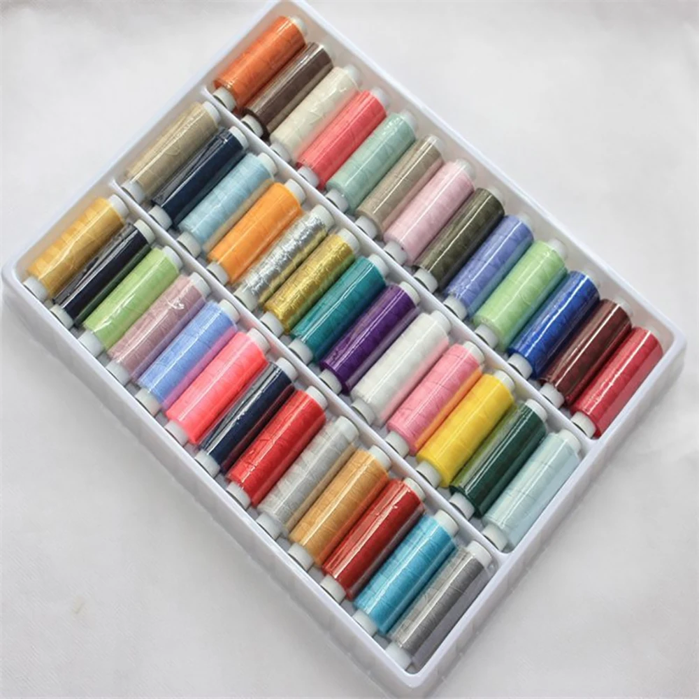 39PCS Mixed Colors 100% Polyester Yarn Sewing Thread Roll Machine Hand Embroidery 200 Yard Each Spool For Home Sewing Kit
39PCS Mixed Colors 100% Polyester Yarn Sewing Thread Roll Machine Hand Embroidery 200 Yard Each Spool For Home Sewing Kit