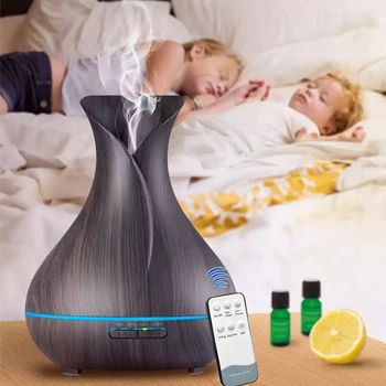 550ML Essential Oil Diffuser Aromatherapy Air Humidifier With Wood Grain Remote Control 7 Changing Color LED Lights For Home
550ML Essential Oil Diffuser Aromatherapy Air Humidifier With Wood Grain Remote Control 7 Changing Color LED Lights For Home