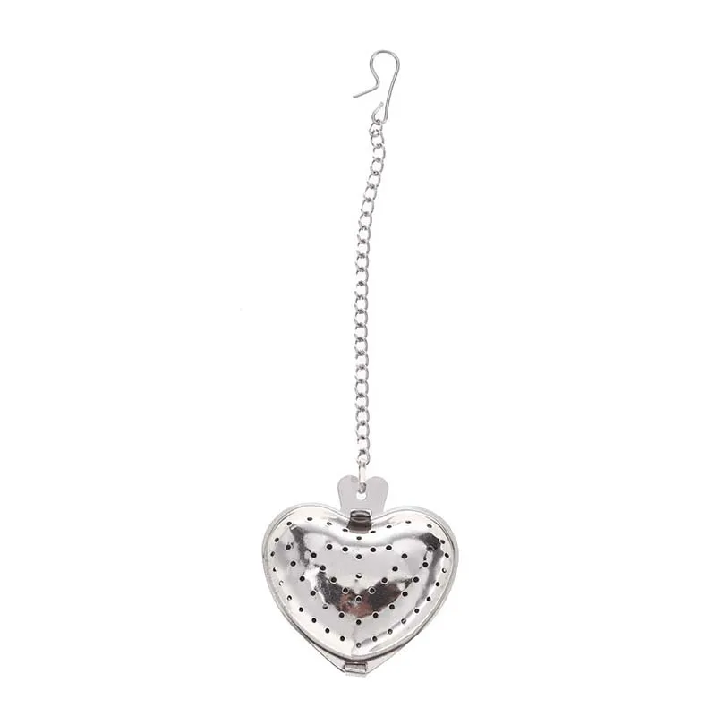 Promotion! Stainless Steel Heart Shaped Tea Infuser Strainer Mesh Ball
