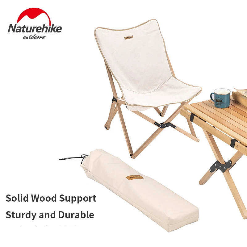 Фото Складной деревянный стул Naturehike NH19JJ008 для отдыха на открытом воздухе | Походные стулья (4001175074457)