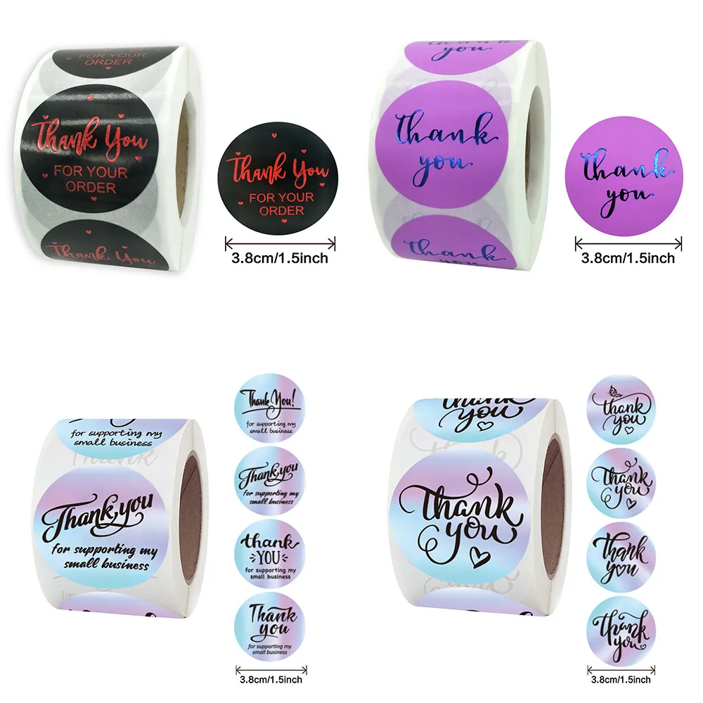 500pcs/roll Thank You Stickers For Seal Labels 1.5 Inch Gift Packaging Stickers Birthday Party Stationery Sticker
500pcs/roll Thank You Stickers For Seal Labels 1.5 Inch Gift Packaging Stickers Birthday Party Stationery Sticker
