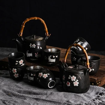Kungfu tea set household retro ceramic Japanese cherry blossom underglaze retro tea pot cup teapot teacup teaware
Kungfu tea set household retro ceramic Japanese cherry blossom underglaze retro tea pot cup teapot teacup teaware