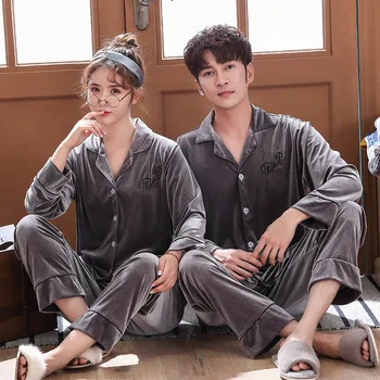 Casual Lovers Soft Nightwear Full Sleeve Homewear Large Size Velvet Keep Warm 2PCS Sleepwear Purple Pajamas Set Pyjamas Suit
Casual Lovers Soft Nightwear Full Sleeve Homewear Large Size Velvet Keep Warm 2PCS Sleepwear Purple Pajamas Set Pyjamas Suit