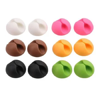 Round Cable Holder Protector Management Device Organizer Finishing Desktop Plug Silicone Wire Retention Clips Power Cord Winder
Round Cable Holder Protector Management Device Organizer Finishing Desktop Plug Silicone Wire Retention Clips Power Cord Winder