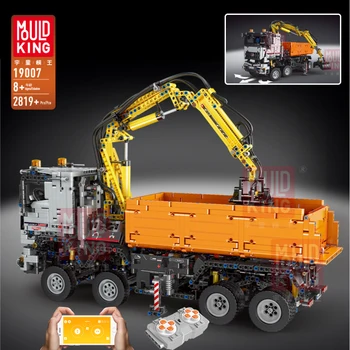 Mould king 20005 Technic RC Car Remote Control App Vehicle Truck 42043 Arocs 3245 Model Building Blocks Bricks set Toys Gifts
Mould king 20005 Technic RC Car Remote Control App Vehicle Truck 42043 Arocs 3245 Model Building Blocks Bricks set Toys Gifts