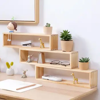 Desktop Pine Wood Creative Shelf Organizer Desk Decorative Storage Box Solid Wood Multi-layer Storage Rack For Flower Pot
Desktop Pine Wood Creative Shelf Organizer Desk Decorative Storage Box Solid Wood Multi-layer Storage Rack For Flower Pot
