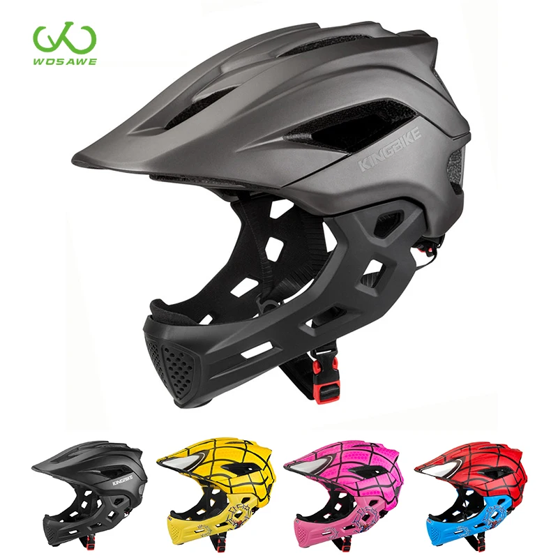 Шлем защитный детский на все лицо для езды велосипеде 5 10 дюймов|Велосипедный