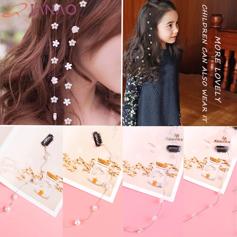 QIANAO Fashion Girl Rope Cherry Blossom Hairpin Headdress Imitation Pearl Hair Accessories Suitable for Sweet Adult Women
QIANAO Fashion Girl Rope Cherry Blossom Hairpin Headdress Imitation Pearl Hair Accessories Suitable for Sweet Adult Women