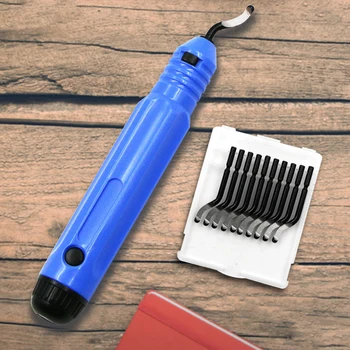 Professional Burr Trimming Cutter Edge Removing Tools+10pcs BS1010 Replacement Blade Handheld Portable Deburring Tool
Professional Burr Trimming Cutter Edge Removing Tools+10pcs BS1010 Replacement Blade Handheld Portable Deburring Tool