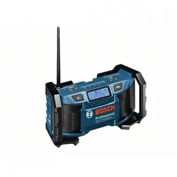 

BOSCH 0601429900 GML SoundBoxx Professional 14,4 and 18 V battery Radio AM/FM Transf AC/DC AUX-in Speakers 2x5 W