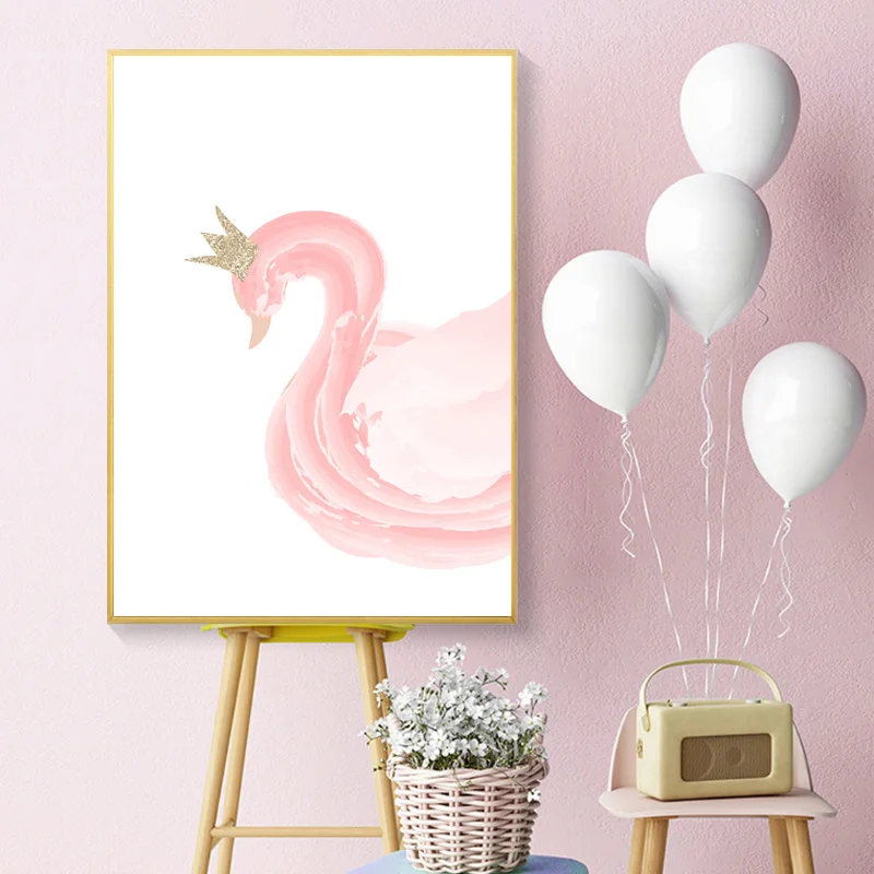 Pink Ballet Baby Girl Poster Swan Posters Nordic Style Little Girl Room Poster Canvas Painting Posters And Prints Unframed 
Pink Ballet Baby Girl Poster Swan Posters Nordic Style Little Girl Room Poster Canvas Painting Posters And Prints Unframed
