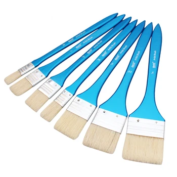 1Pcs Artist Paint Brush Wooden Bristle Hair Oil Acrylic Painting Brushes Flat Graffiti Brush Art Material Supplies
1Pcs Artist Paint Brush Wooden Bristle Hair Oil Acrylic Painting Brushes Flat Graffiti Brush Art Material Supplies