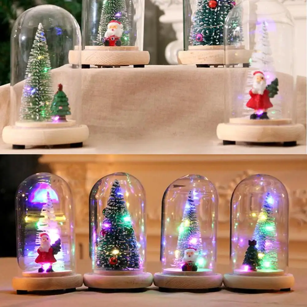 Christmas Tree LED Night Light Desktop Ornament with Glass Cover Festive Decoration Christmas Gifts New Year's Christmas Tree
Christmas Tree LED Night Light Desktop Ornament with Glass Cover Festive Decoration Christmas Gifts New Year's Christmas Tree