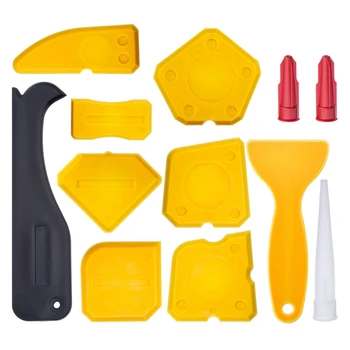 12 Pieces Caulking Tool Kit Silicone Sealant Finishing Tool Grout Scraper Caulk Remover And Caulk Nozzle And Caulk Caps
12 Pieces Caulking Tool Kit Silicone Sealant Finishing Tool Grout Scraper Caulk Remover And Caulk Nozzle And Caulk Caps