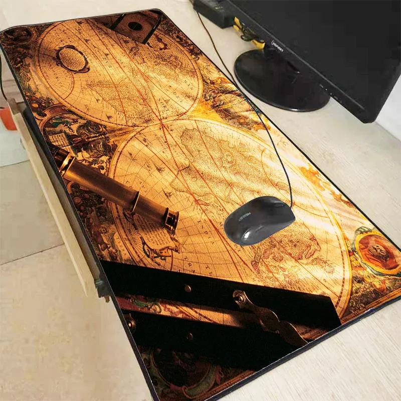 XGZ Gaming Mouse Large Pad Gamer World Map Notebook Computer Lock Edge pad Mats Office Desk Mat for CSGO DOTA Game | Компьютеры и офис