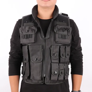 Genuine Man's Tactical Vest Outdoor Swat Vests Model Tactical cs Vest Protective Equipment Black Bulletproof Vest Hot Sale
Genuine Man's Tactical Vest Outdoor Swat Vests Model Tactical cs Vest Protective Equipment Black Bulletproof Vest Hot Sale