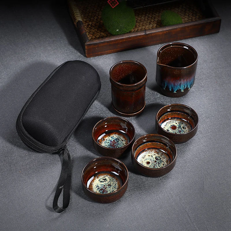 Ceramic Quick Cup Set One Pot Four Cups Kung Fu Tea Set Teapot Portable Outdoor Storage Travel Tea Set gift Free shipping B55
Ceramic Quick Cup Set One Pot Four Cups Kung Fu Tea Set Teapot Portable Outdoor Storage Travel Tea Set gift Free shipping B55