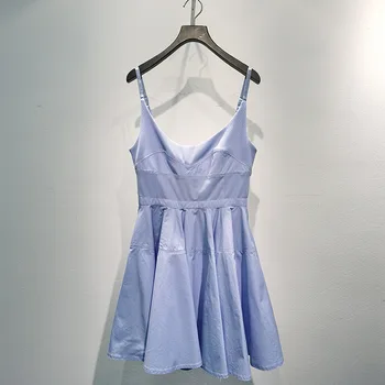 DRmen Dress 2020 Spring and Summer New Sleeveless Stitching Mini Dress 
DRmen Dress 2020 Spring and Summer New Sleeveless Stitching Mini Dress