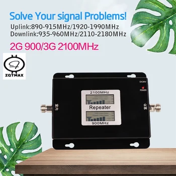 ZQTMAX Dual Band Signal Booster 3G Repeater GSM 900MHz UMTS 2100MHz Cell Phone Amplifier Signal
ZQTMAX Dual Band Signal Booster 3G Repeater GSM 900MHz UMTS 2100MHz Cell Phone Amplifier Signal