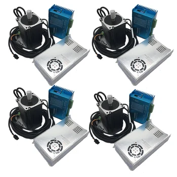 4PCS 12Nm Nema34 86MM AC DC DSP Closed Loop Stepper Motor Driver & 400W 60V DC Power Supply Hybird Encoder Easy Step Servo Kits
4PCS 12Nm Nema34 86MM AC DC DSP Closed Loop Stepper Motor Driver & 400W 60V DC Power Supply Hybird Encoder Easy Step Servo Kits