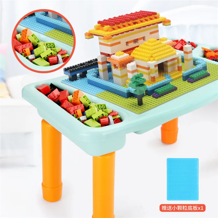 Children Multi-functional Building Blocks Table Compatible Size Grain Assembled Building Blocks Toy Table Removable Study Table
Children Multi-functional Building Blocks Table Compatible Size Grain Assembled Building Blocks Toy Table Removable Study Table