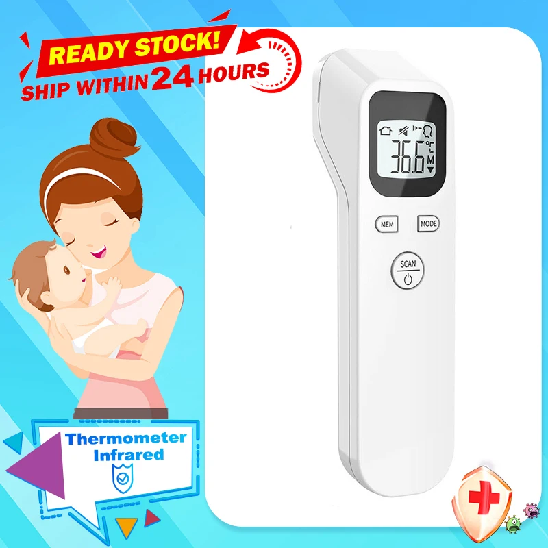 Handheld Forehead Infrared Thermometer High Precision Body Non Contact Thermometers LCD Temperature Gun Measurement Measure Tool
Handheld Forehead Infrared Thermometer High Precision Body Non Contact Thermometers LCD Temperature Gun Measurement Measure Tool