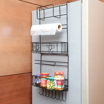 1pc Iron Storage Rack Refrigerator Rack Wall Hanging Shelf Refrigerator Side Seasoning Rack 30 x 17.3 x 67.5 cm
1pc Iron Storage Rack Refrigerator Rack Wall Hanging Shelf Refrigerator Side Seasoning Rack 30 x 17.3 x 67.5 cm