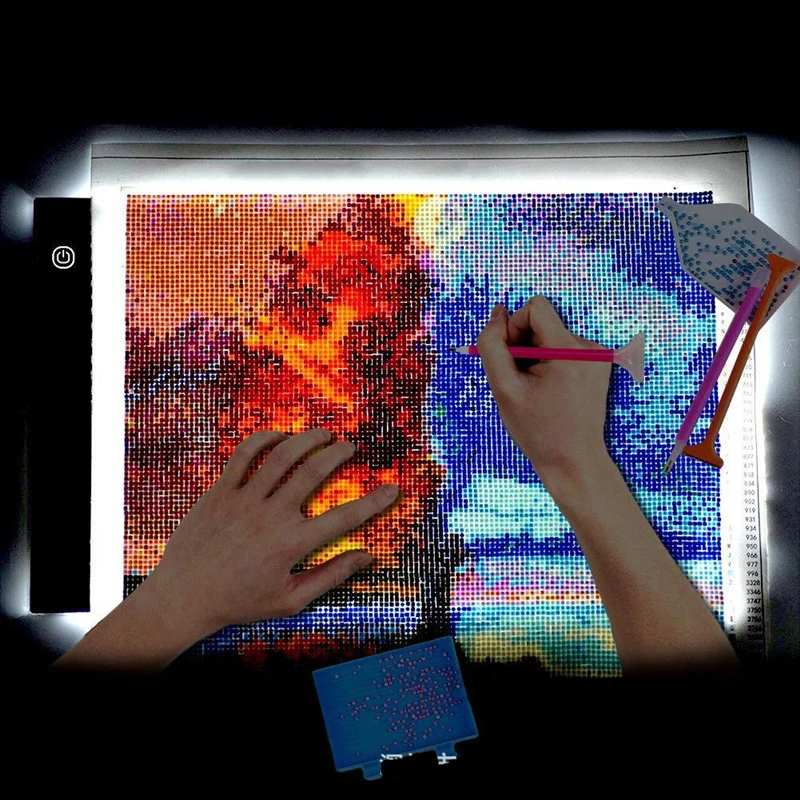 A4 drawing graphics tablet box LED light pad plate diamond painting accessories tool kit A5 LED lamp pad Copy Art StenciL
A4 drawing graphics tablet box LED light pad plate diamond painting accessories tool kit A5 LED lamp pad Copy Art StenciL