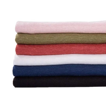 high quality 100% Hemp fabric knit sewing material for Summer thin T shirt can see though 50*150cm KK302951 
high quality 100% Hemp fabric knit sewing material for Summer thin T shirt can see though 50*150cm KK302951