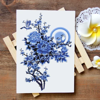 Waterproof Temporary Tattoos Stickers Blue Peacock Arm Tattoo Flash Water Transfer Tattoos fake tattoos for women men #566
Waterproof Temporary Tattoos Stickers Blue Peacock Arm Tattoo Flash Water Transfer Tattoos fake tattoos for women men #566