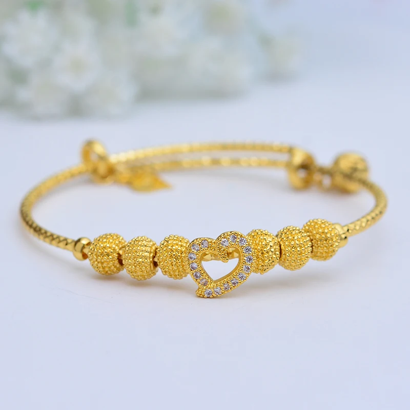 Wando Trendy 1pcs Gold silver Bangles For Baby Gril Kids Exquisite Bracelet/Bangle African Arab Ramadan children's Jewelry
Wando Trendy 1pcs Gold silver Bangles For Baby Gril Kids Exquisite Bracelet/Bangle African Arab Ramadan children's Jewelry