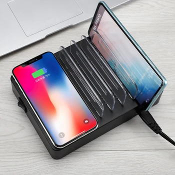 Multi Port USB Charging Station Dock for Multiple Devices Desktop Charger with LCD control with LCD screen monitoring cl
Multi Port USB Charging Station Dock for Multiple Devices Desktop Charger with LCD control with LCD screen monitoring cl