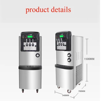 Commercial pre-cooling color steel soft serve ice cream machine with casters dual refrigeration system Mute design
Commercial pre-cooling color steel soft serve ice cream machine with casters dual refrigeration system Mute design