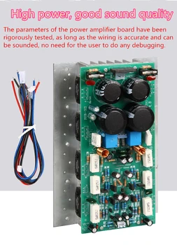 HIFI High Power Audio Amplifier Board 450W*2 SanKen 1494/3858 2.0 audio channel stereo power amplifier board
HIFI High Power Audio Amplifier Board 450W*2 SanKen 1494/3858 2.0 audio channel stereo power amplifier board