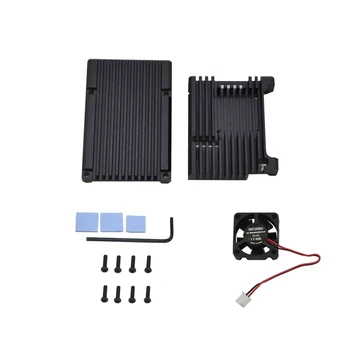 for Raspberry Pi 4 Aluminum Alloy Case CNC Protective Cover Enclosure with Cooling Fan for RPI 4 Model B(Black)
for Raspberry Pi 4 Aluminum Alloy Case CNC Protective Cover Enclosure with Cooling Fan for RPI 4 Model B(Black)