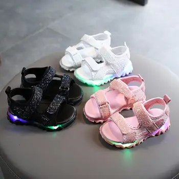 New Kids Sandals Summer LED WIth Light Flash Sandals Beach Leather Sandals Children Cute Shoes Anti-skid 
New Kids Sandals Summer LED WIth Light Flash Sandals Beach Leather Sandals Children Cute Shoes Anti-skid