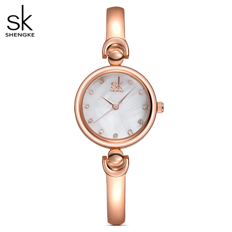 Shengke Reloj Mujer модный браслет наручные часы Брендовые женские Женева кварцевые