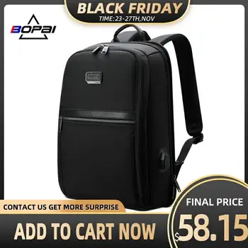 BOPAI Backpack Men Business Casual Large Capacity 15.6-Inch Computer Bag Travel Anti-Theft Backpack Waterproof Backpack for Men
BOPAI Backpack Men Business Casual Large Capacity 15.6-Inch Computer Bag Travel Anti-Theft Backpack Waterproof Backpack for Men