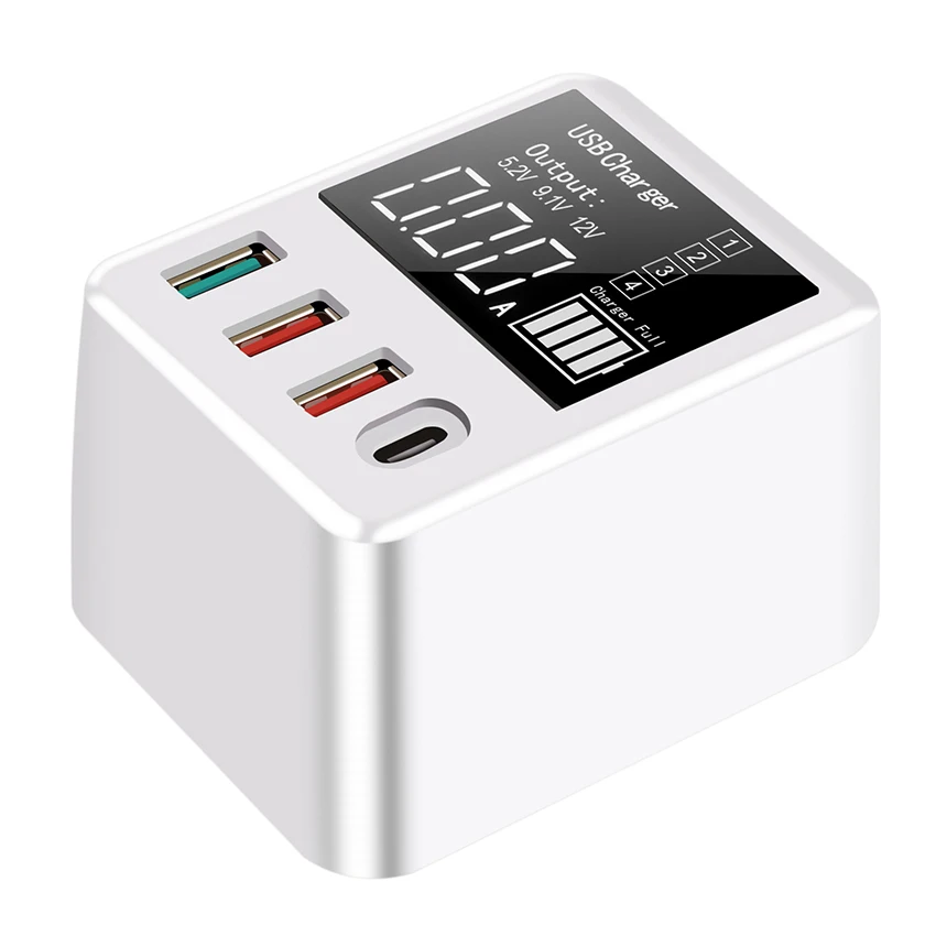 QC 3.0 40W Charger Quick Charge 3.0USB Wall Charger with Type-C Output Adapter Fast Charging 4 Port for Phone
QC 3.0 40W Charger Quick Charge 3.0USB Wall Charger with Type-C Output Adapter Fast Charging 4 Port for Phone