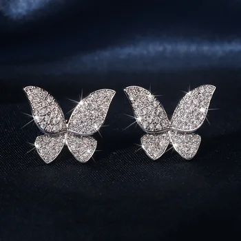Cute Real 925 Sterling Silver Romantic Animal Butterfly Stud Earrings for Girls Kids Mini Anti-allergy Birthday Gift Ear Studs
Cute Real 925 Sterling Silver Romantic Animal Butterfly Stud Earrings for Girls Kids Mini Anti-allergy Birthday Gift Ear Studs