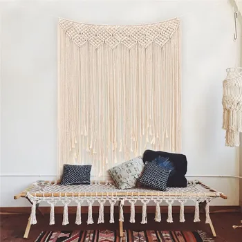 Macrame Tapestry Wall Hanging Decorations Dyed Bohemia Handcraft Tassel Tapestry Background Wall Decor Wedding Party
Macrame Tapestry Wall Hanging Decorations Dyed Bohemia Handcraft Tassel Tapestry Background Wall Decor Wedding Party