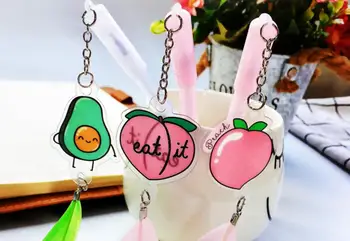 new fruit feather pendant gel pen cartoon neutral pen student prize office black ink write pen promotion gift pen 0.5mm 48pc/lot
new fruit feather pendant gel pen cartoon neutral pen student prize office black ink write pen promotion gift pen 0.5mm 48pc/lot