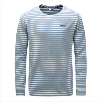 New style autumn and winter men's casual tops European and American plus size male's striped round neck long sleeve T-shirt
New style autumn and winter men's casual tops European and American plus size male's striped round neck long sleeve T-shirt